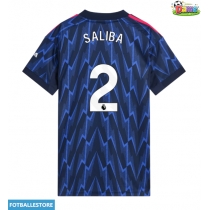 Arsenal William Saliba #2 Bortedrakt Dame 2025-26 Kortermet